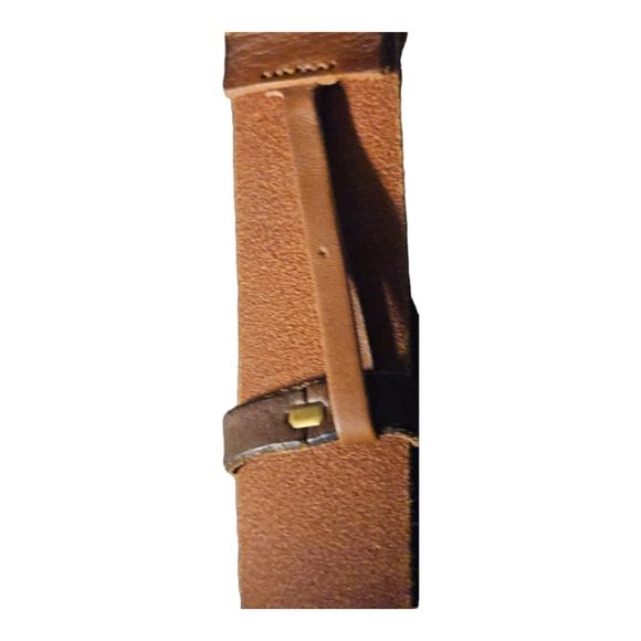 SOLD-Men's Gucci Brown Leather Belt Size 65/34 - Picture 4 of 10